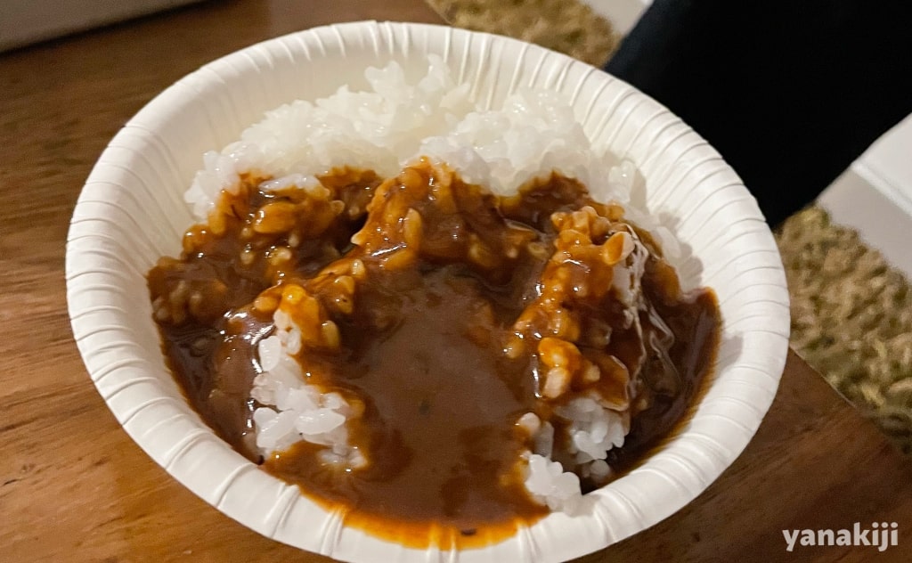 夜ご飯のカレーライス