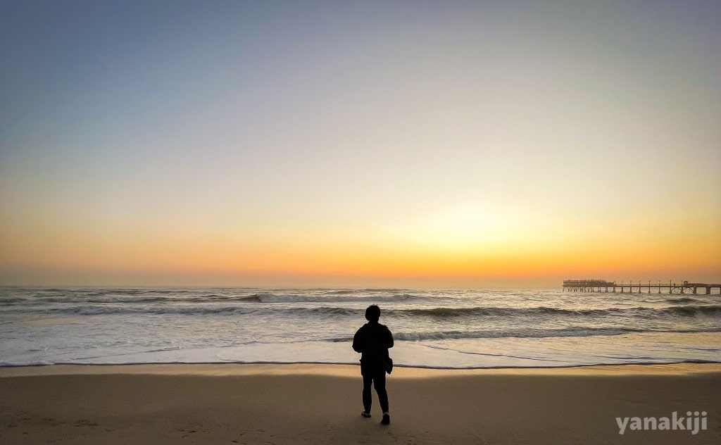 スワコプムントの夕日ときじー