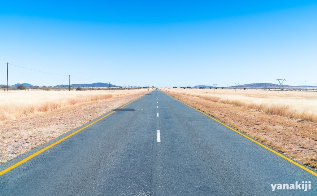 ナミビアの道路