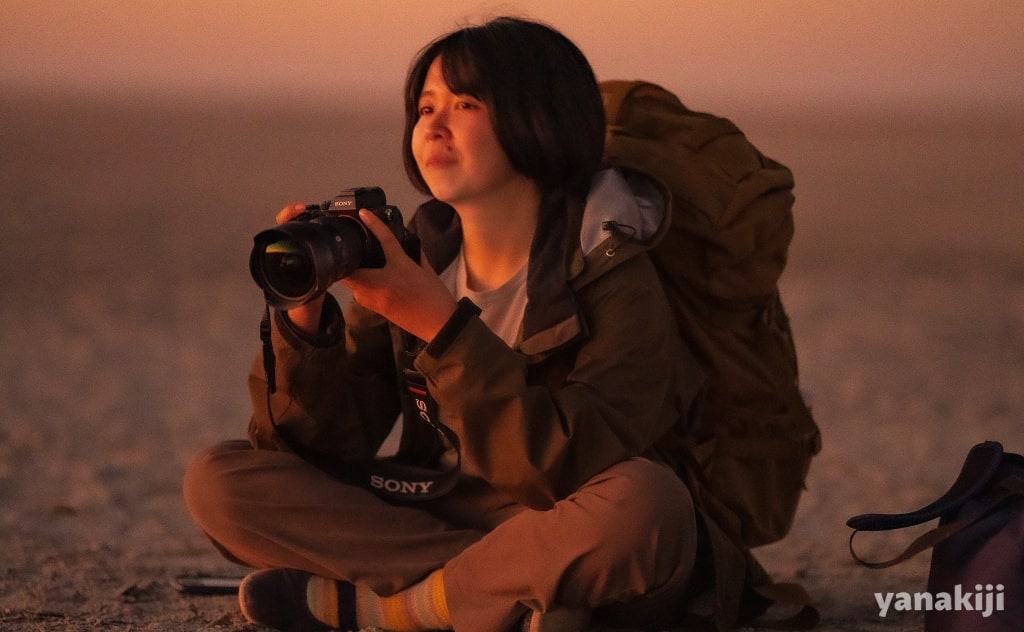 夕日にうっとりするみとちゃん