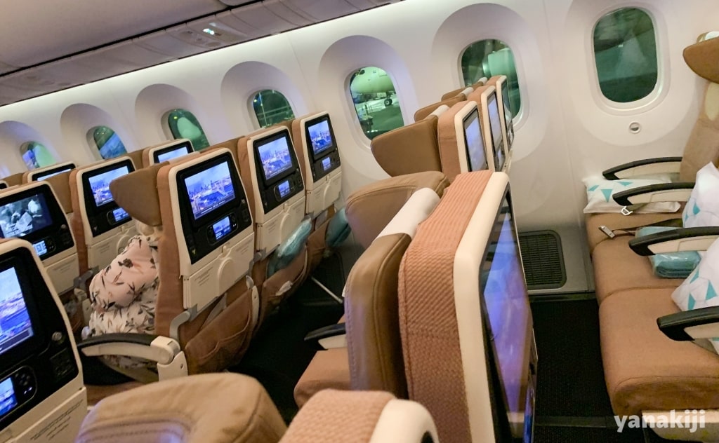 アブダビ→南アフリカの機内