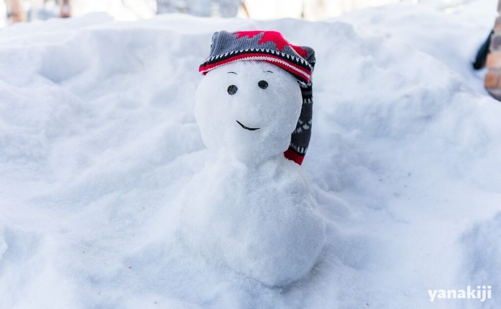 雪だるま完成
