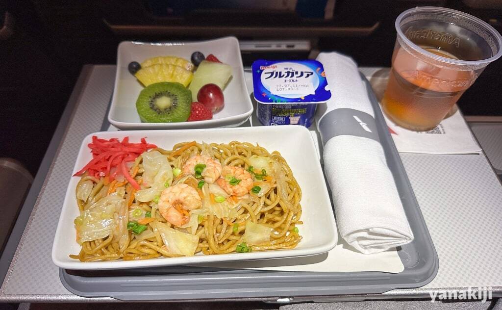 日本からロスの機内食2回目
