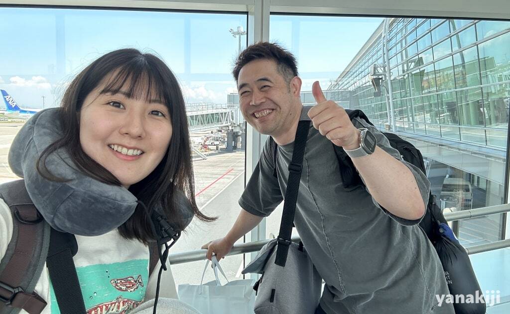 日本を出発