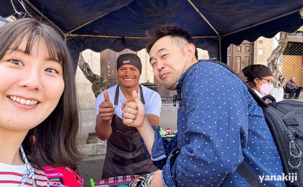 露天スタッフの方と記念撮影