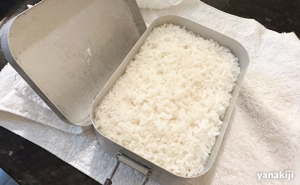 メスティンで炊いたご飯
