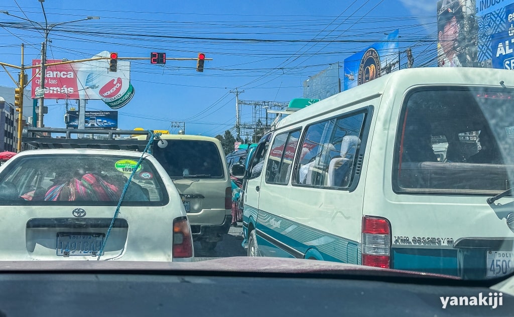 ラパスでの運転