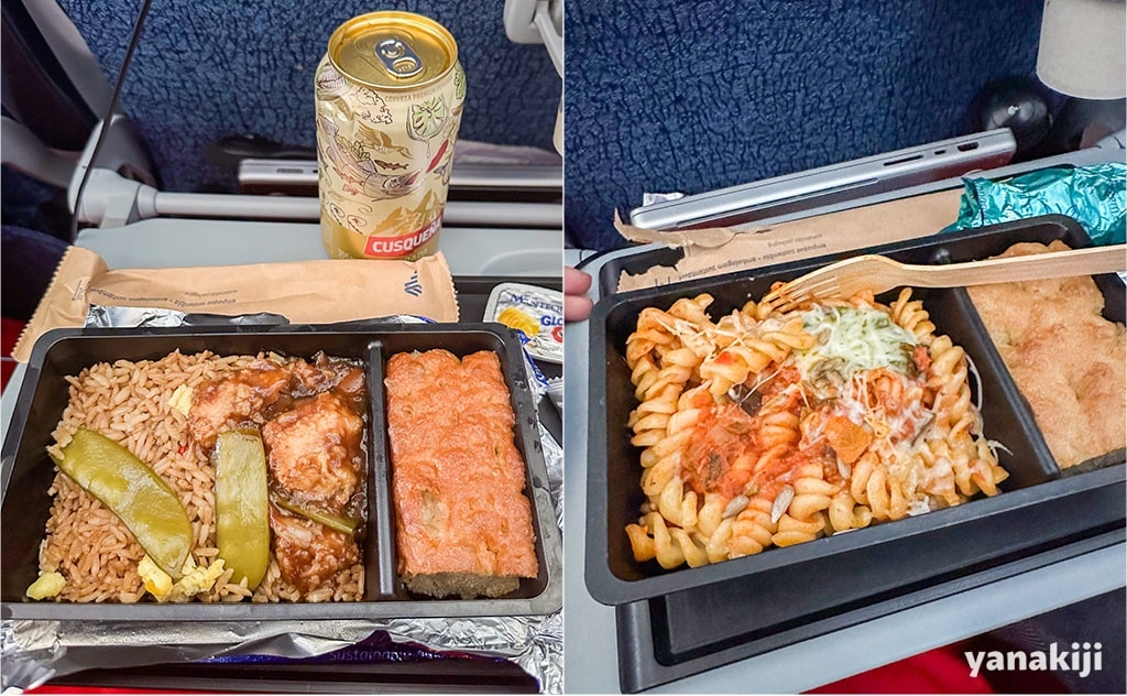 1回目の機内食