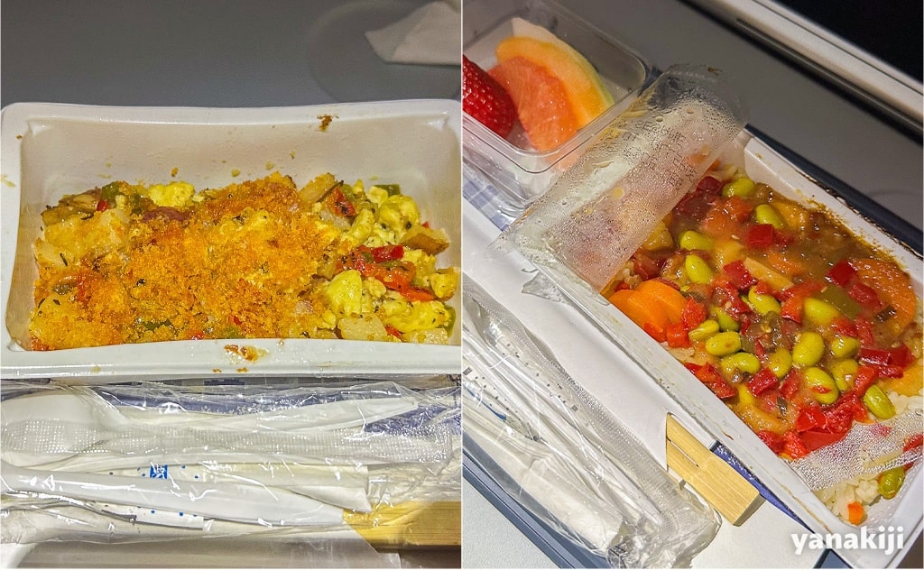 2回目の機内食-1