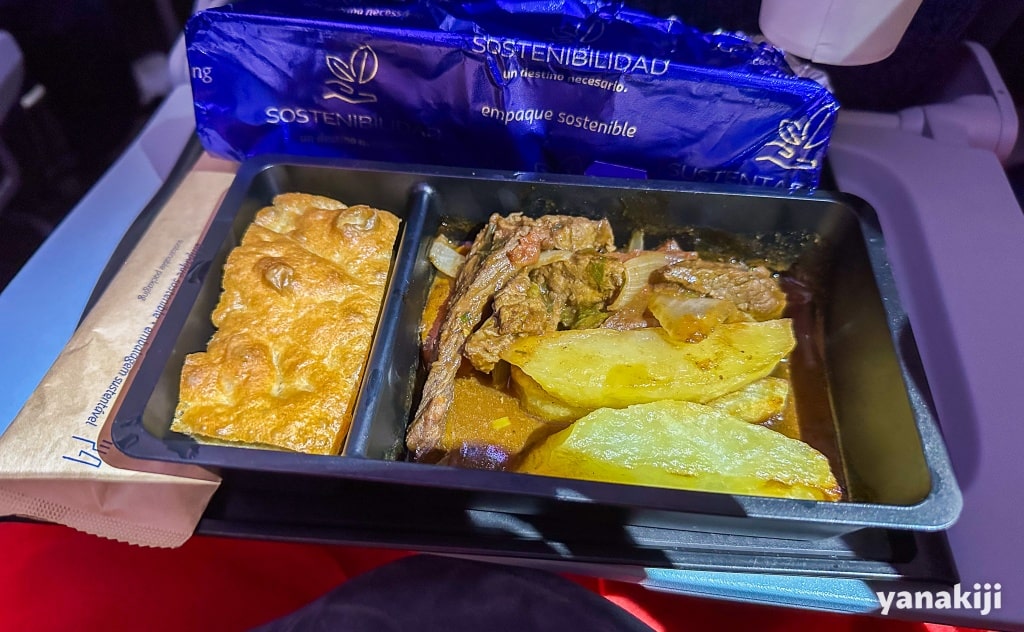 2回目の機内食