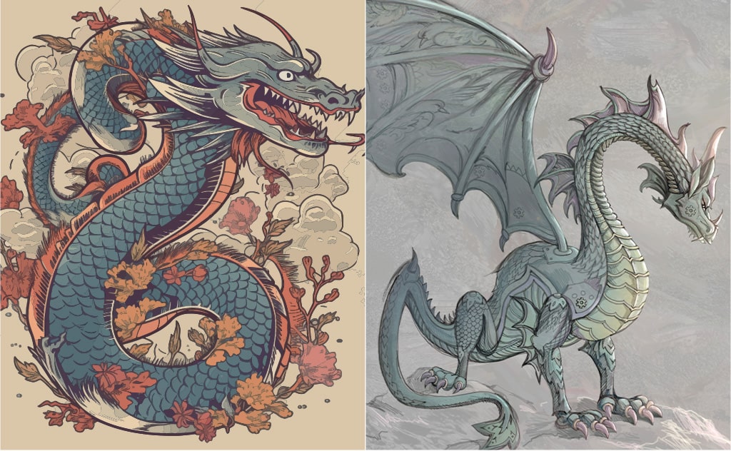 東洋龍と西洋龍