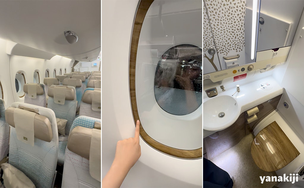 エミレーツA380新型の機内