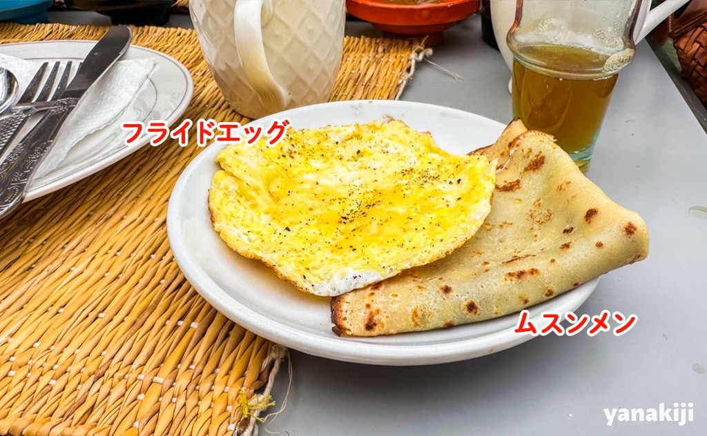マラケシュリヤドの朝食