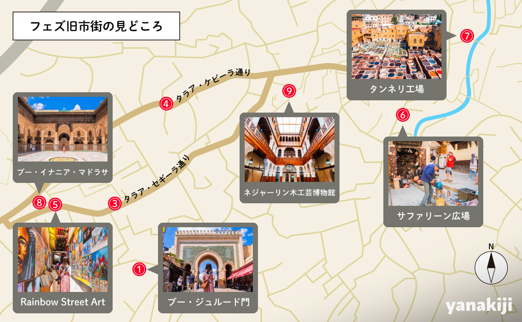 フェズ旧市街の見どころ