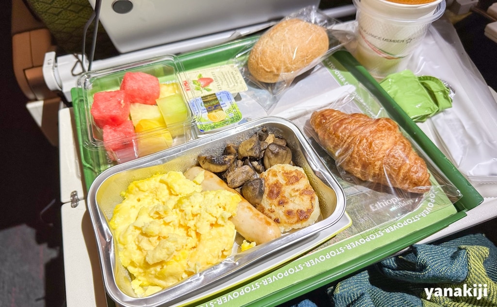 ソウル→エチオピアの機内食②(全体で3回目)