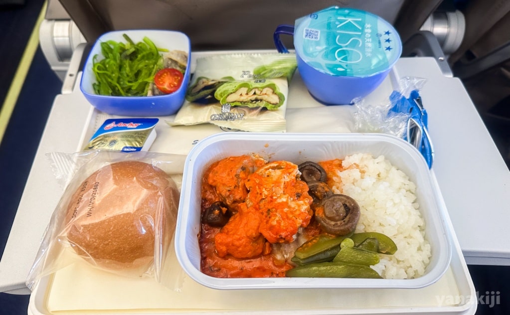 MIATモンゴル航空の機内食