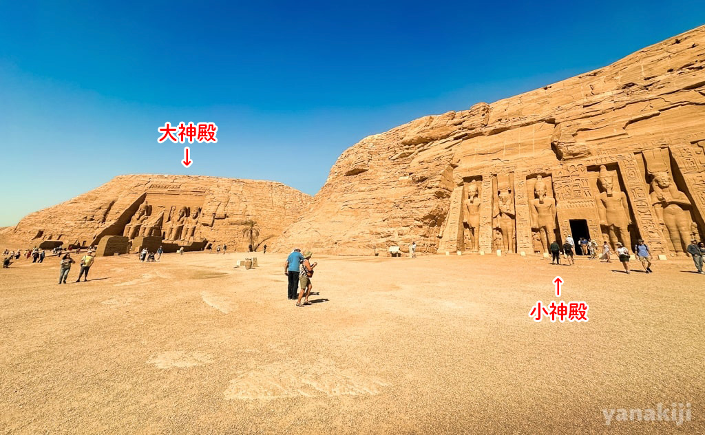 大神殿と小神殿の位置関係
