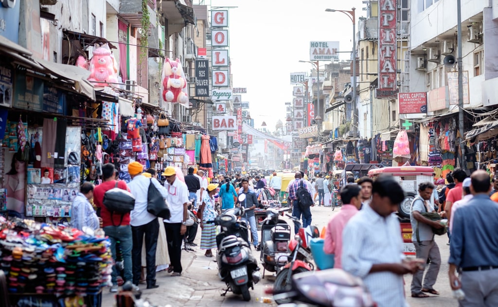 インドの市場の様子