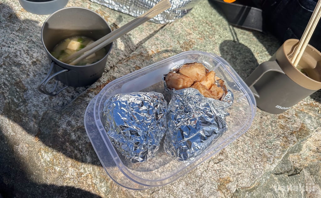 仕込んできたお弁当