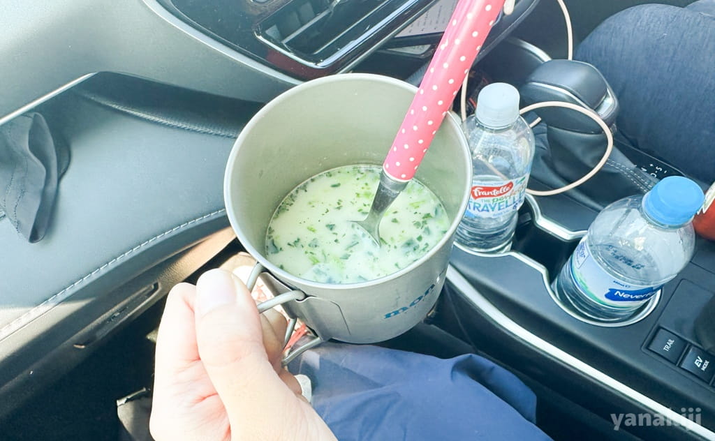 クノールの「ほうれん草と鮭のスープパスタ」