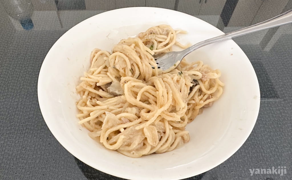 昼ごはんはパスタ