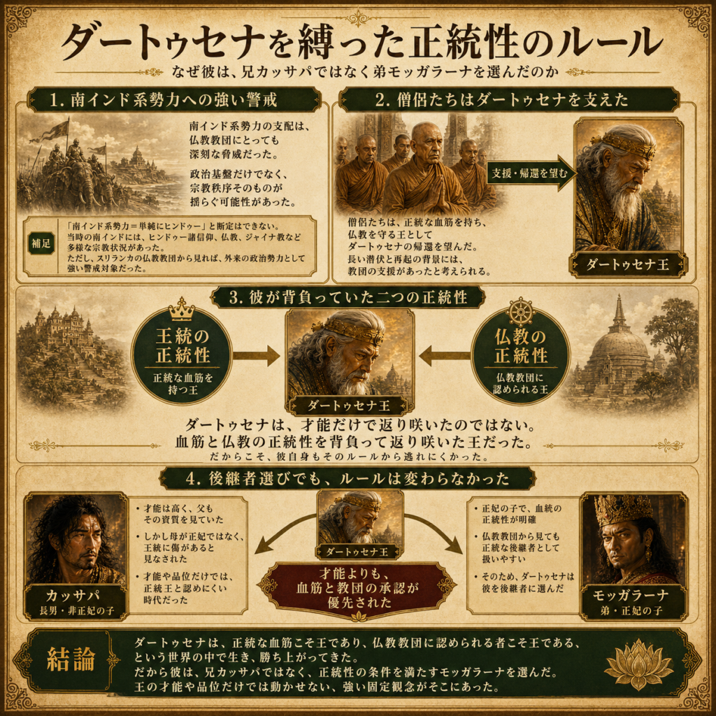 ダートゥセナ王を縛った正統性のルール