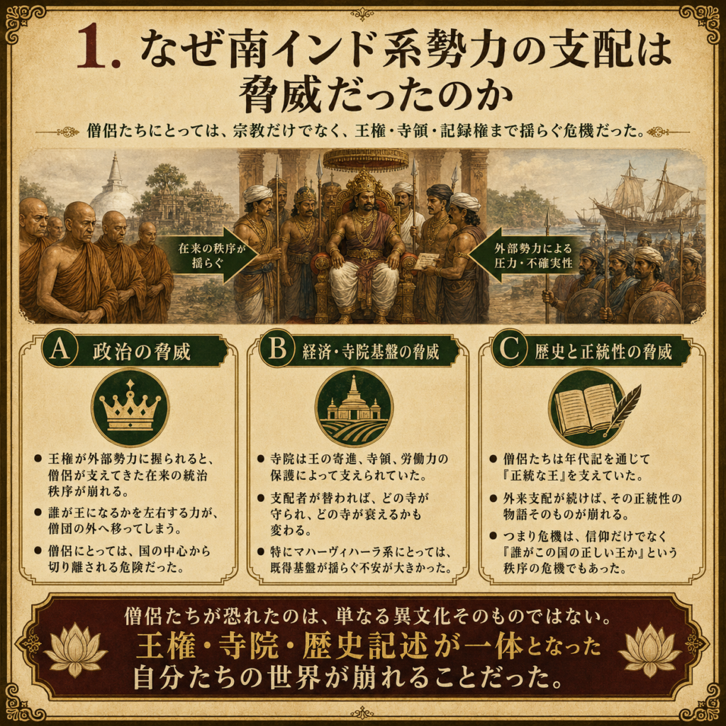 なぜ南インド系勢力の支配は、古代スリランカの脅威だったのか?