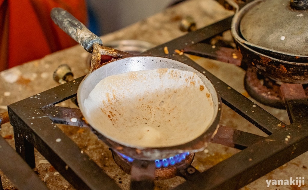ホッパーを焼く専用のフライパン